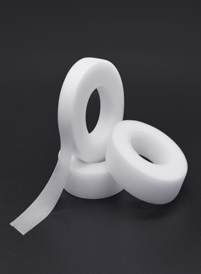 Quacc 3 Rolls White Eyelash Tapes Adhesive PE Micropore Breathable Lash Tape for False Eyelash Patch, Beauty Salon, Makeup Artist, Lash Tech (0.5inch x 10Yard) - Image 1